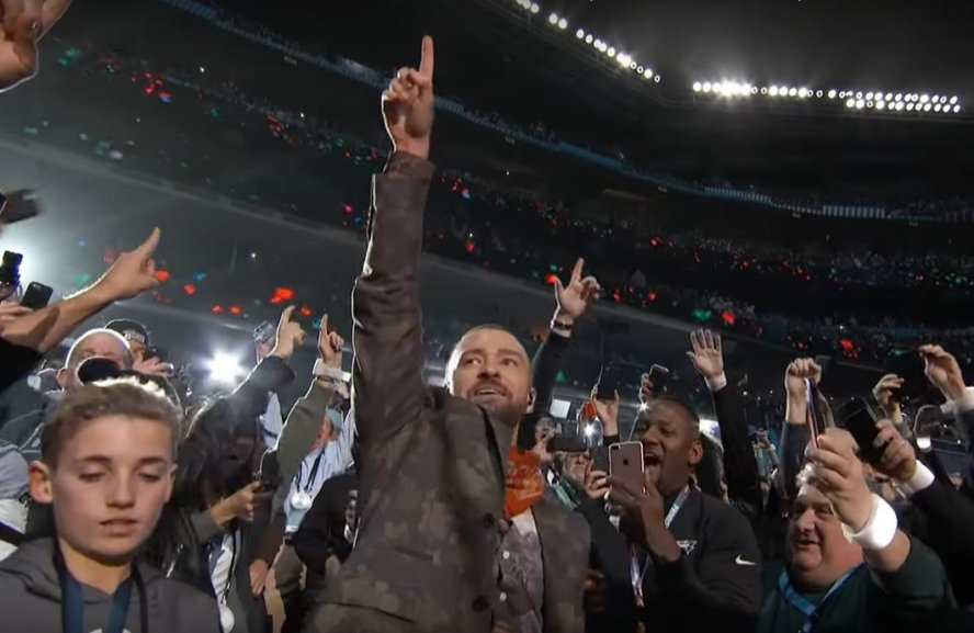 Justin Timberlake: Immer zeigen, wo's langgeht. (c) YouTube