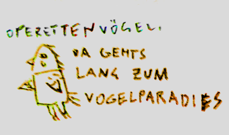 Die Operettenvögel / Illustration © Benedikt Haid