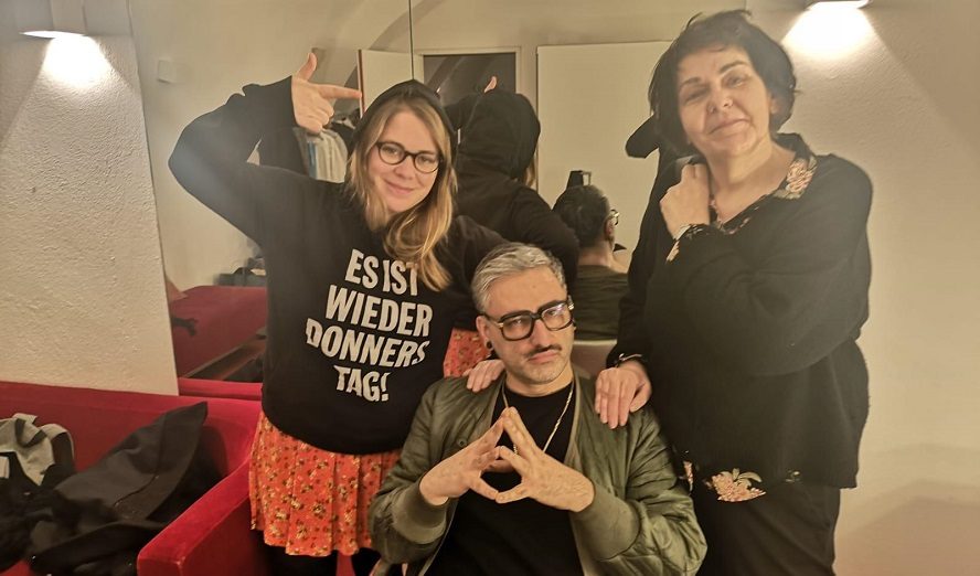 Stefanie Sargnagel, Fahim Amir und Christiane Rösinger © Dominika Krejs