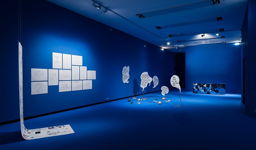 Installationsansicht »Hysterical mining« © Kunsthalle Wien 