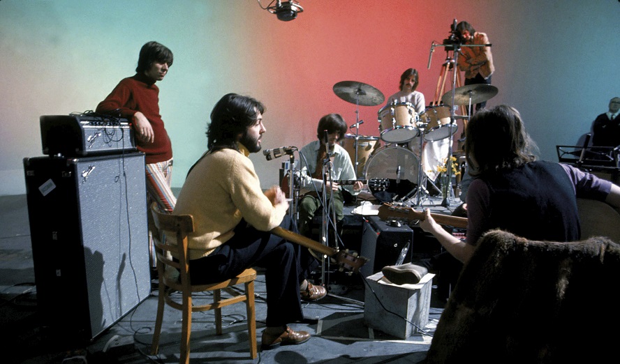 The Beatles at Twickenham Film Studios 7 January 1969. Credit Ethan A. Russell © Apple Corps Ltd