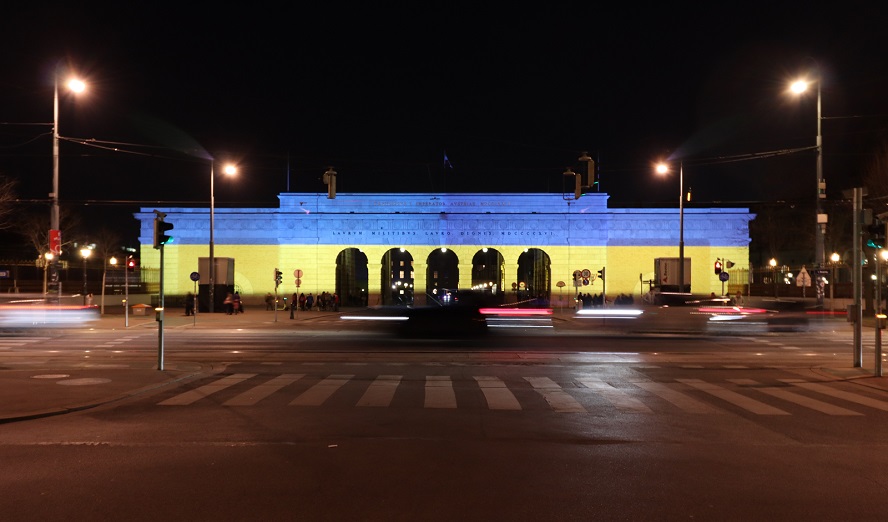 Projektion am »Heldentor« © Frank Jödicke 