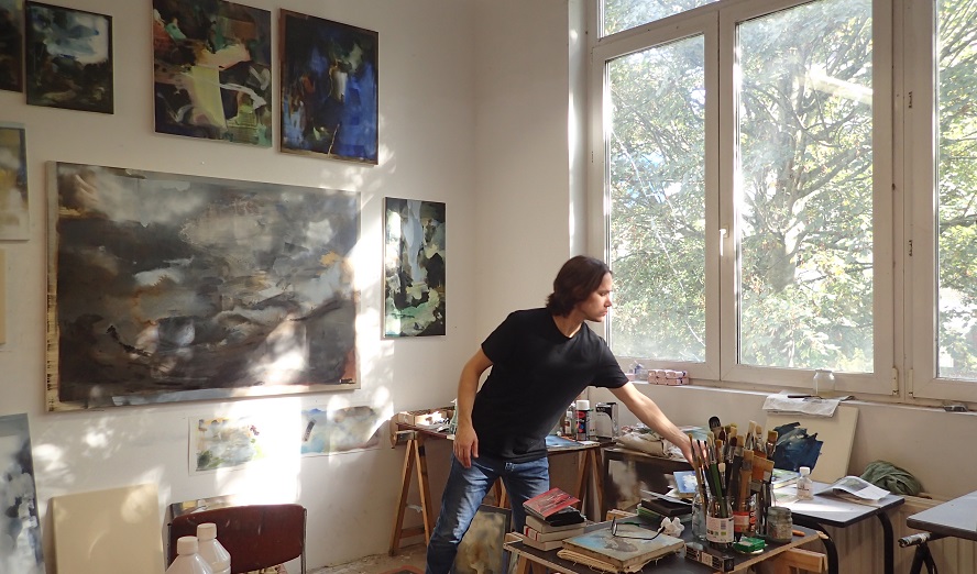 Jan Valik im Atelier © Jan Valik