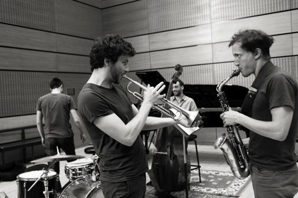 Die Hochstapler in residency in Mulhouse, La Filature, May 2014 © Pierre Chinellato